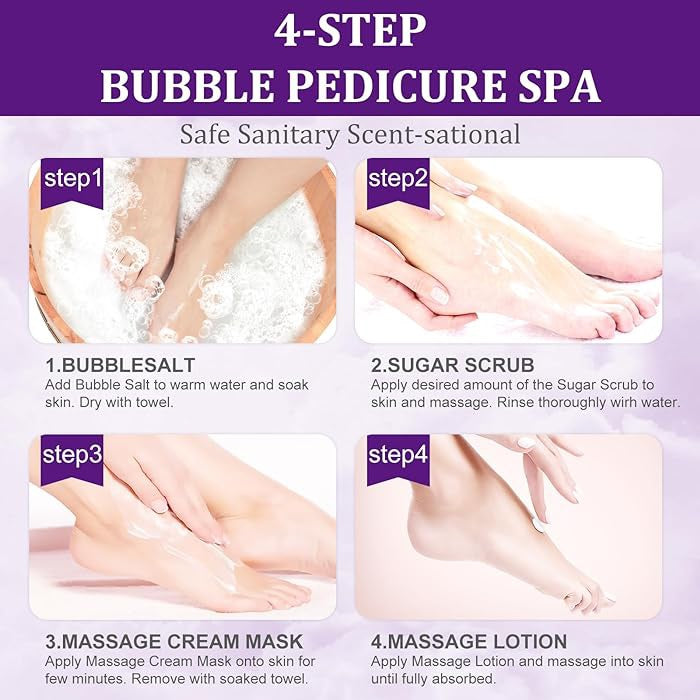 DELUXE PEDICURES 4 STEPS - NBC (BOX OF 50PCS)