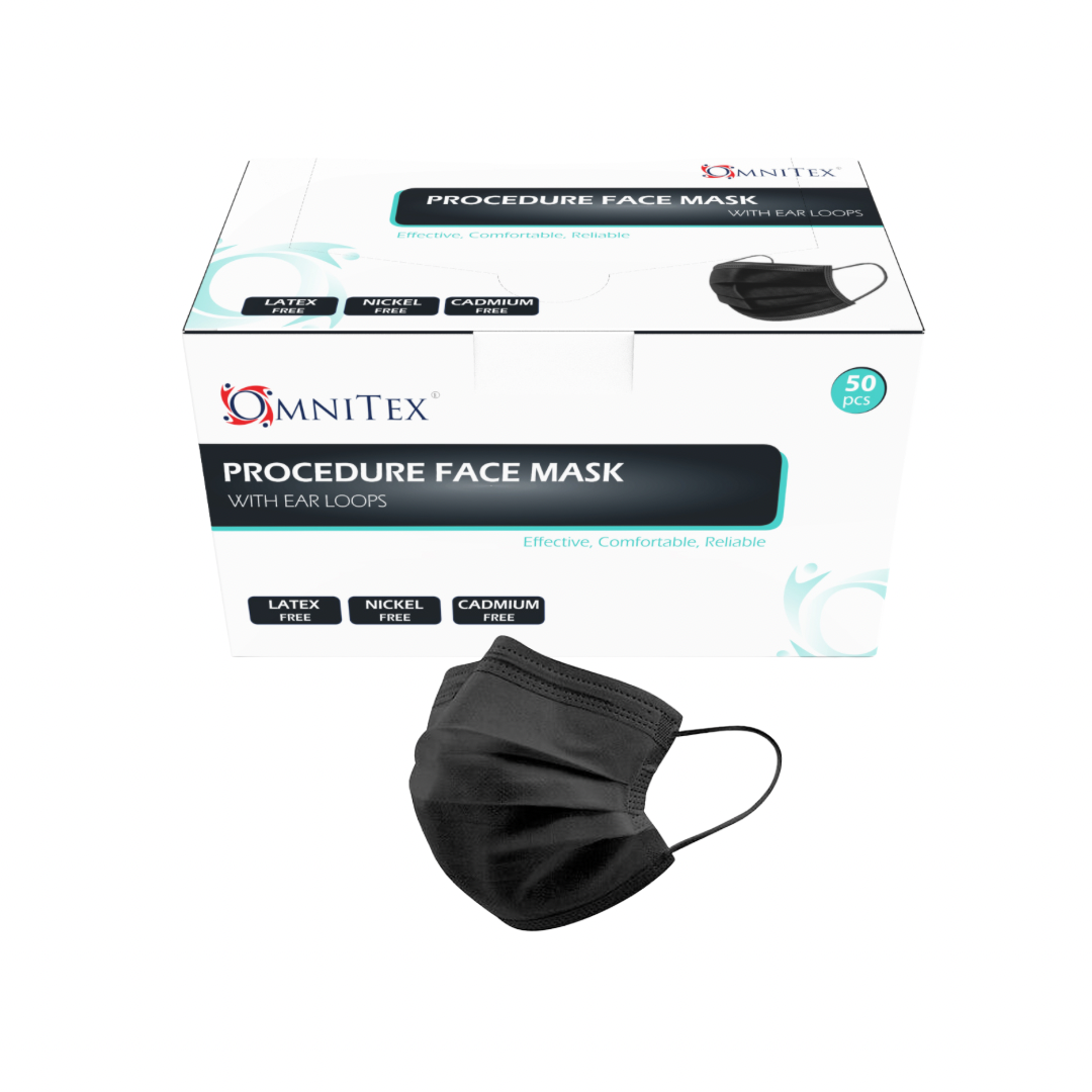 Black Face Masks - Type IIR