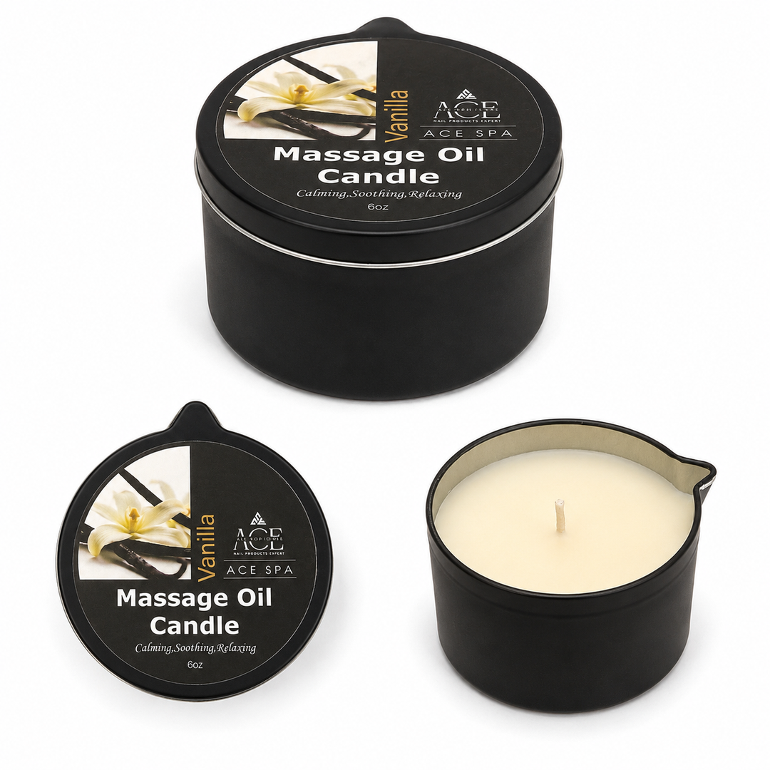 Ace Spa Massage Oil Candle – Vanilla