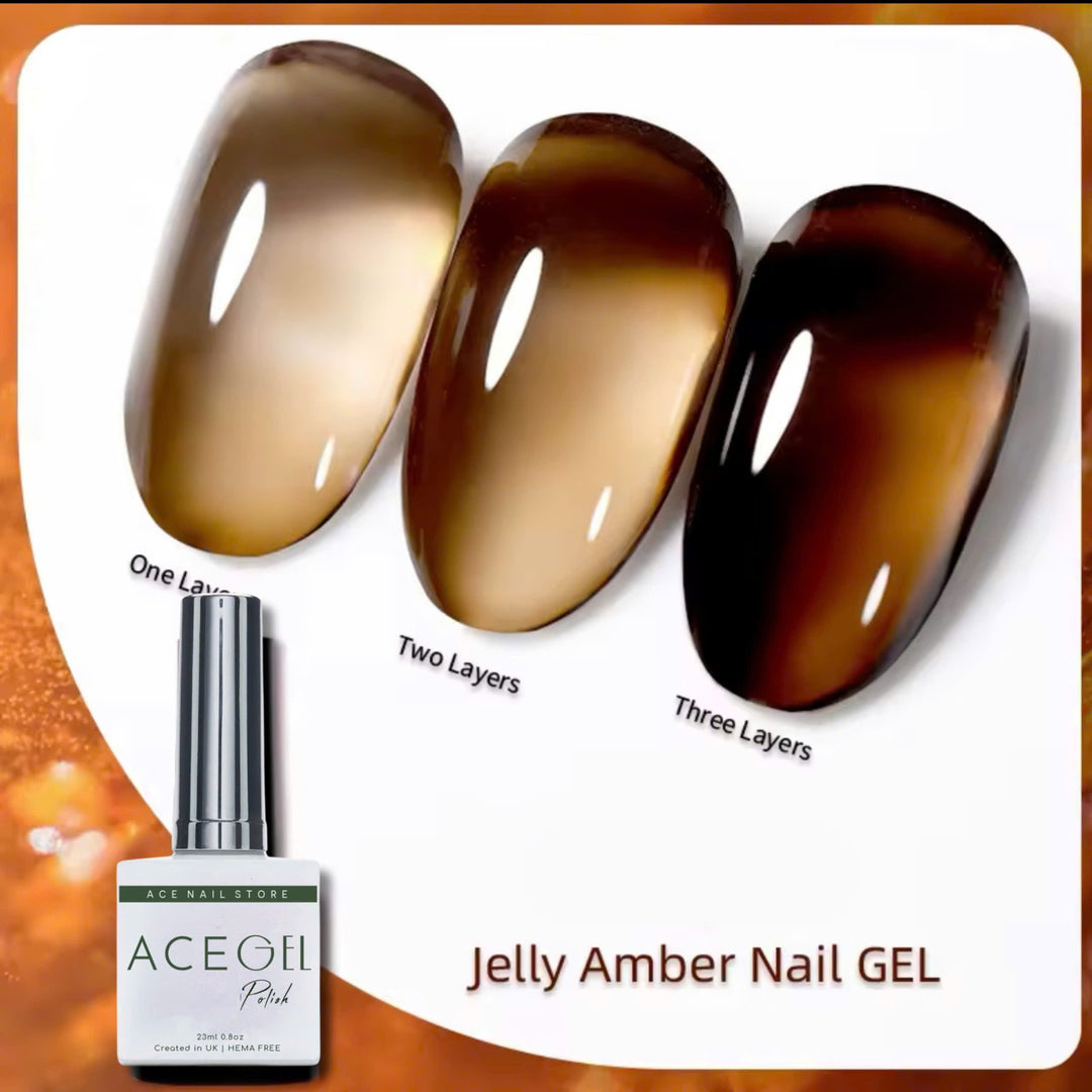 Turtle Shell Jelly Amber Gel