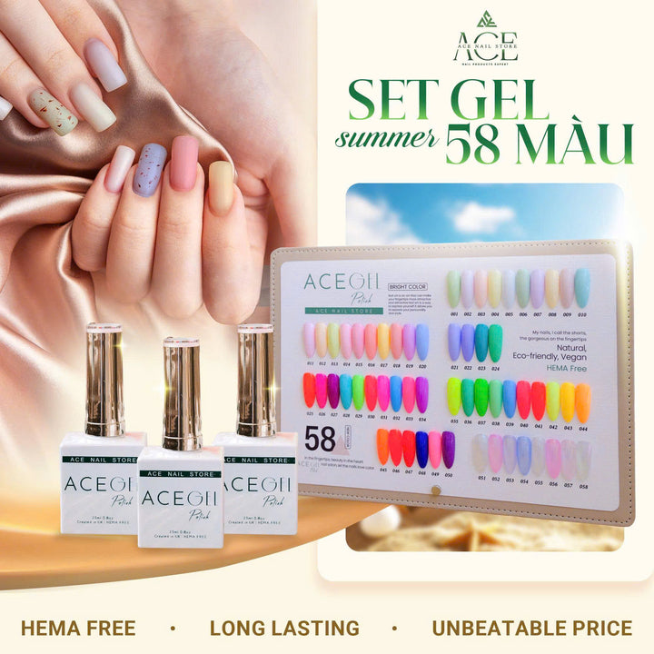 ACE SUMMER SET GEL 58 COLOURS